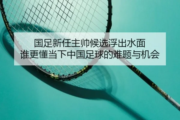 国足新任主帅候选浮出水面 谁更懂当下中国足球的难题与机会